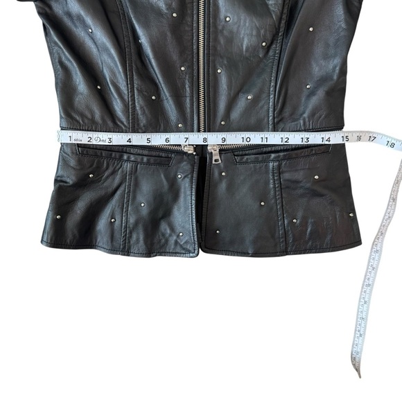 Lamarque Black Leather Jacket. Size S. - Picture 9 of 15